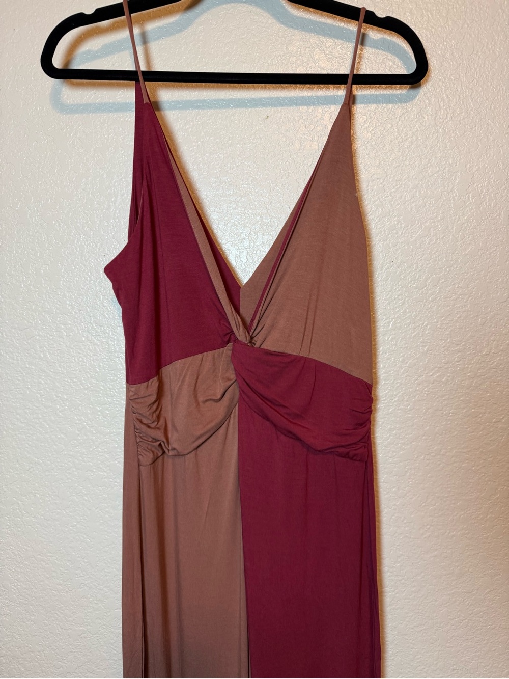 Anthropologie Daily Practice Twist Front Color Block Spaghetti Strap Jumpsuit Sm - Picture 3 of 10